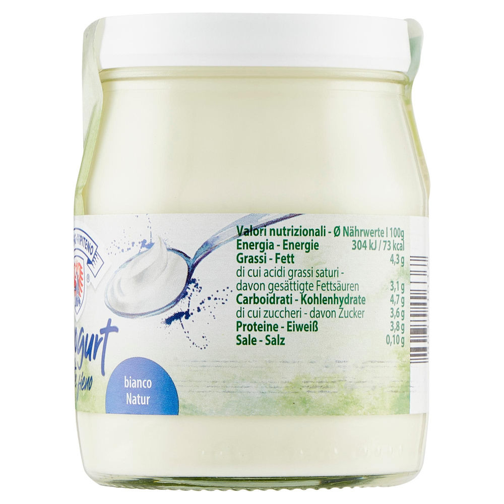 YOGURT BIO NATURALE INTERO BIANCO VIPITENO VASO VETRO G 150 - 7