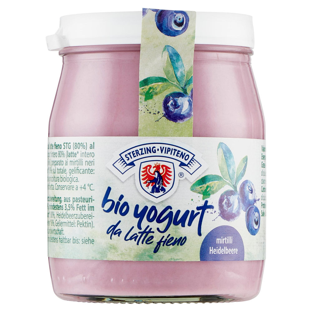 YOGURT BIO MIRTILLO NERO INTERO VIPITENO VASO VETRO G 150 - 0
