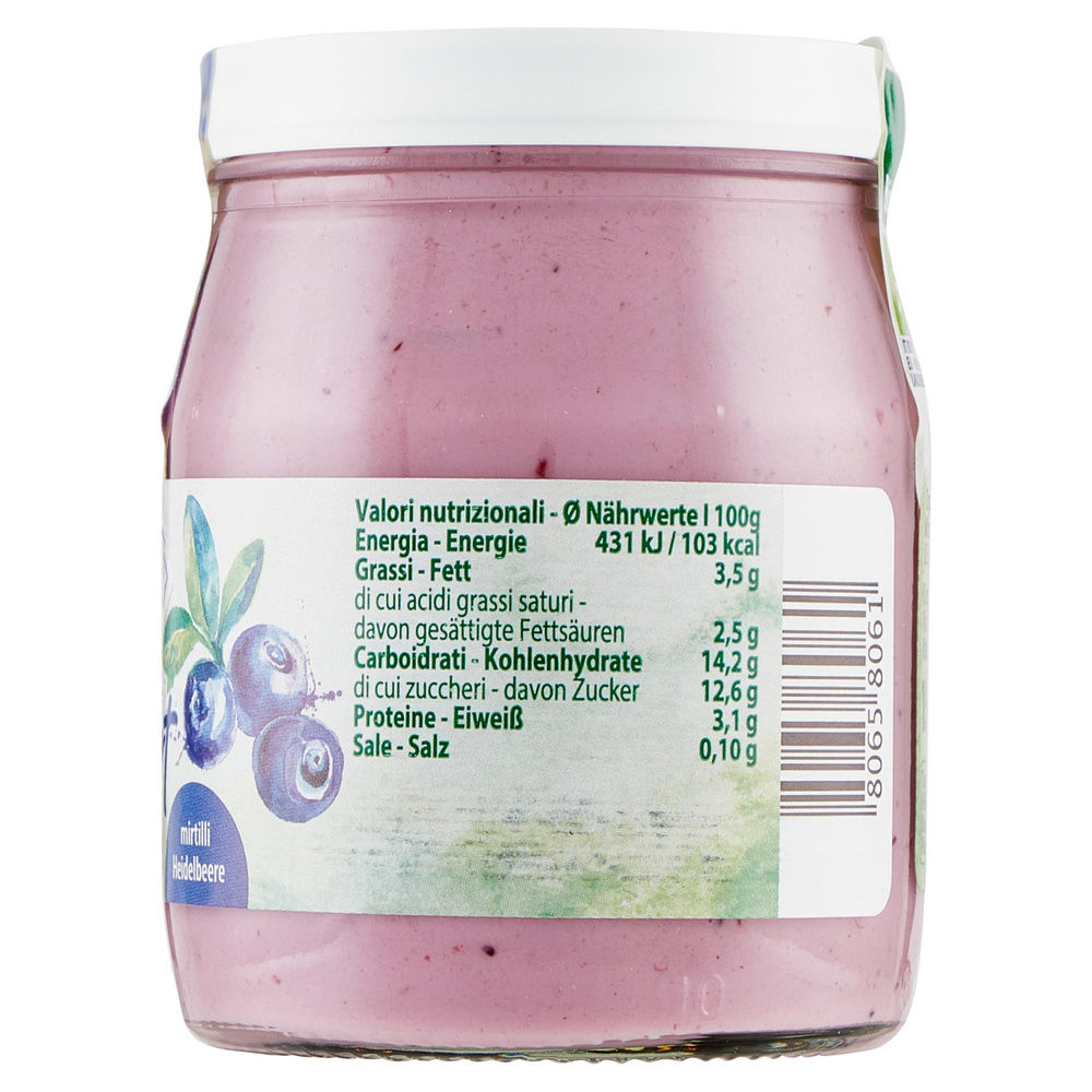 YOGURT BIO MIRTILLO NERO INTERO VIPITENO VASO VETRO G 150 - 5