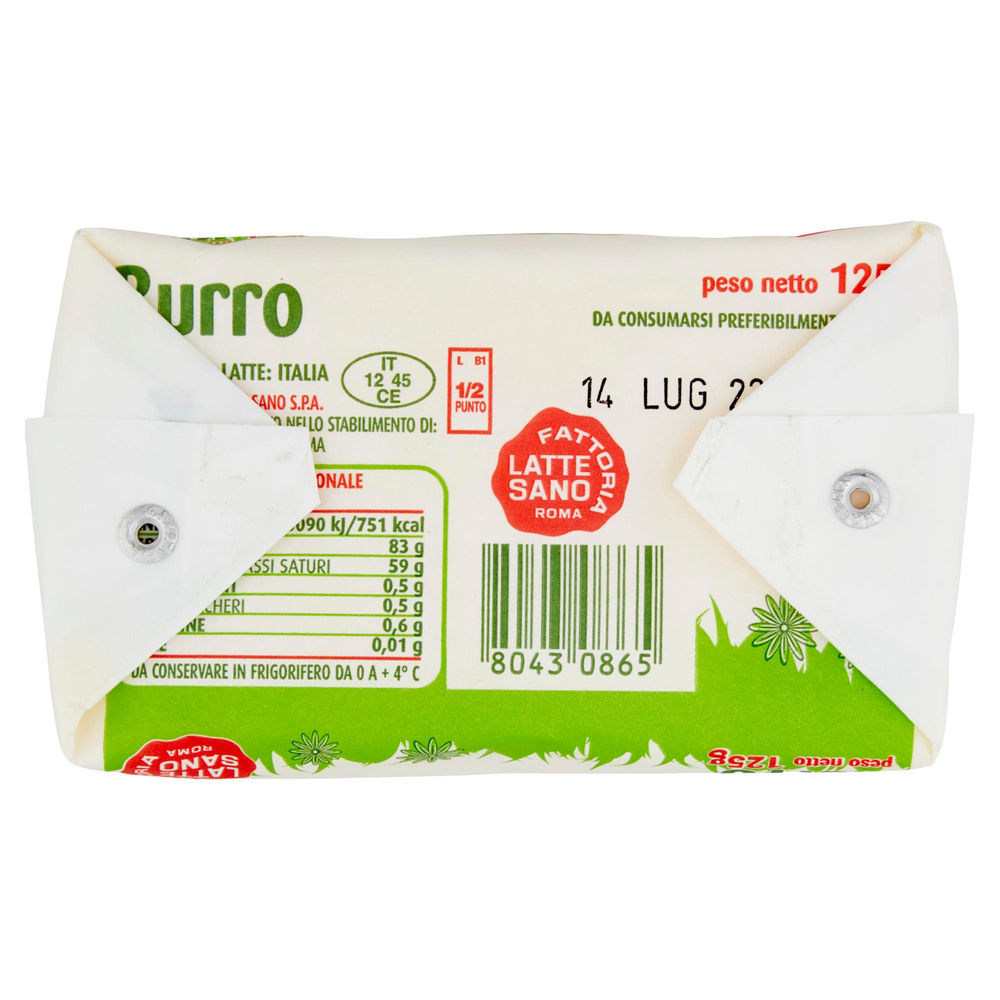 BURRO FATTORIA LATTE SANO 125G - 1