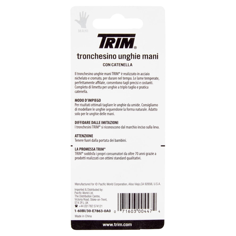 TRONCHESINO UNGHIE TRIM CON CATENA 1-60 BI PZ. 1 - 1