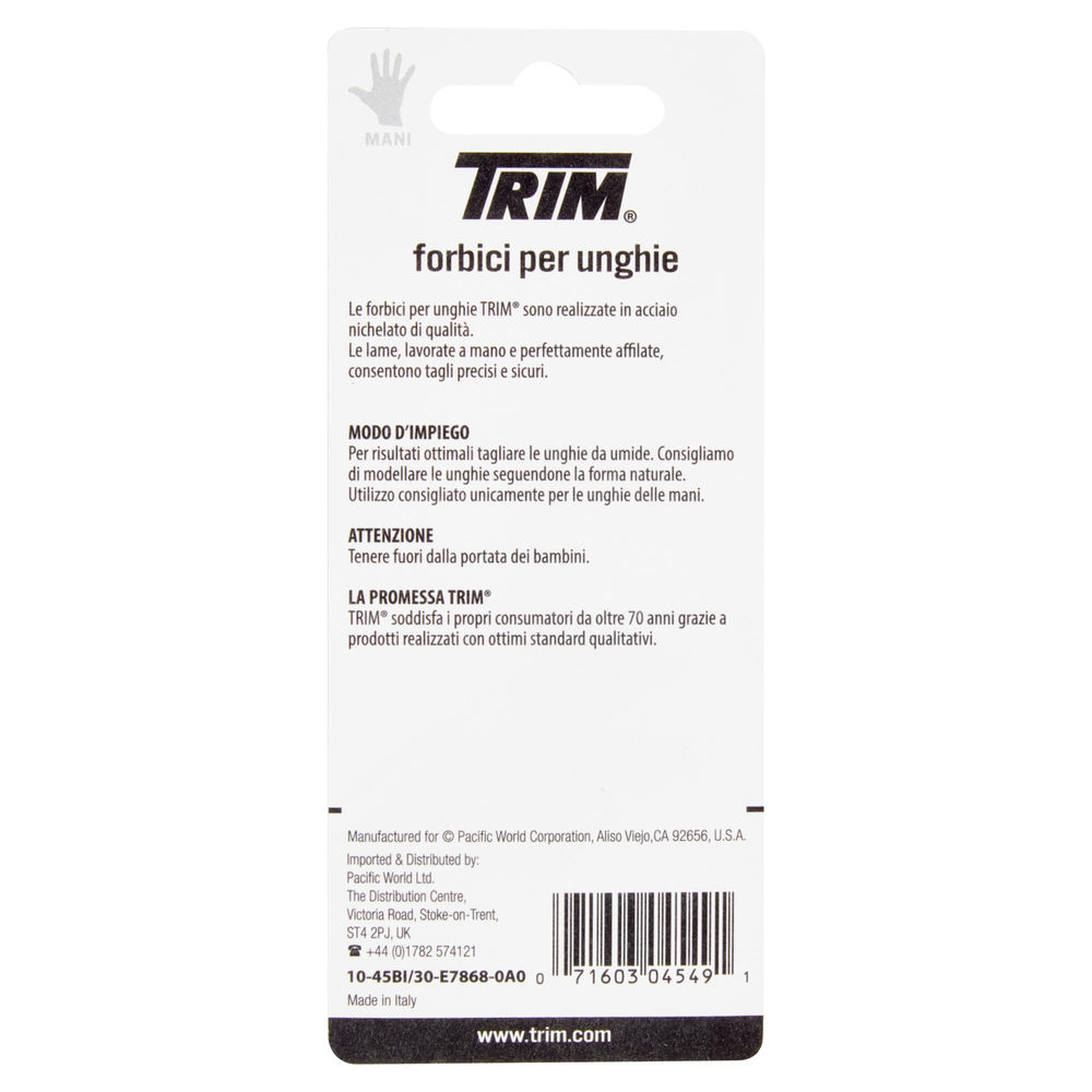 FORBICE UNGHIE CURVA TRIM 3,5" 10-45BI PZ. 1 - 1