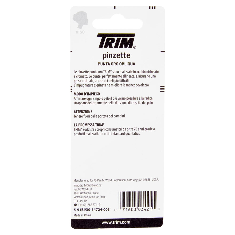 PINZA CROMA TRIM 3,5 PUNTA OBLIQUA 5-91B PZ. 1 - 1