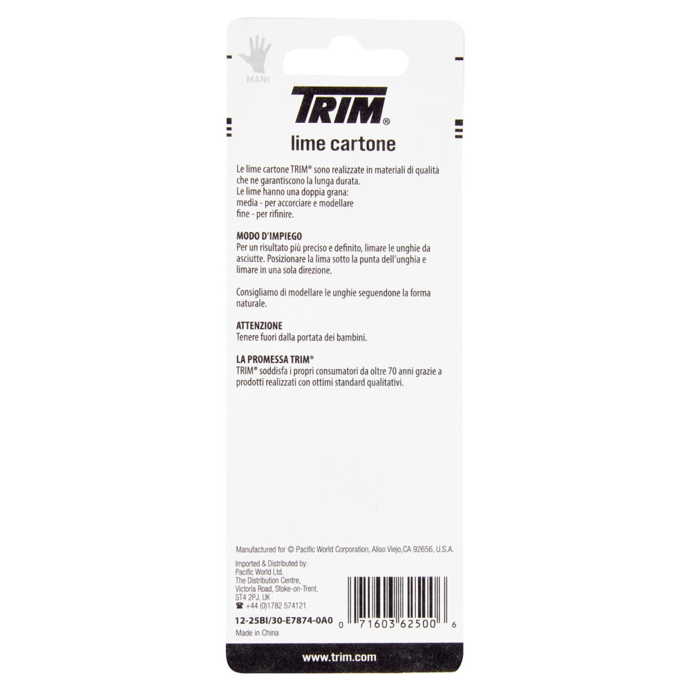 LIME CARTONE TRIM X10 CM12 12-25 BI PZ. 1 - 1