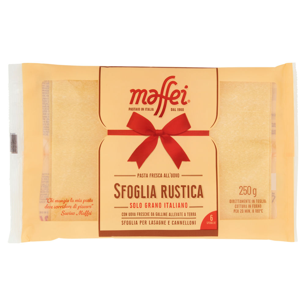 Pasta fr.  all'uovo sfoglia rustica lasagne/cannelloni il pastaio di maffei g250