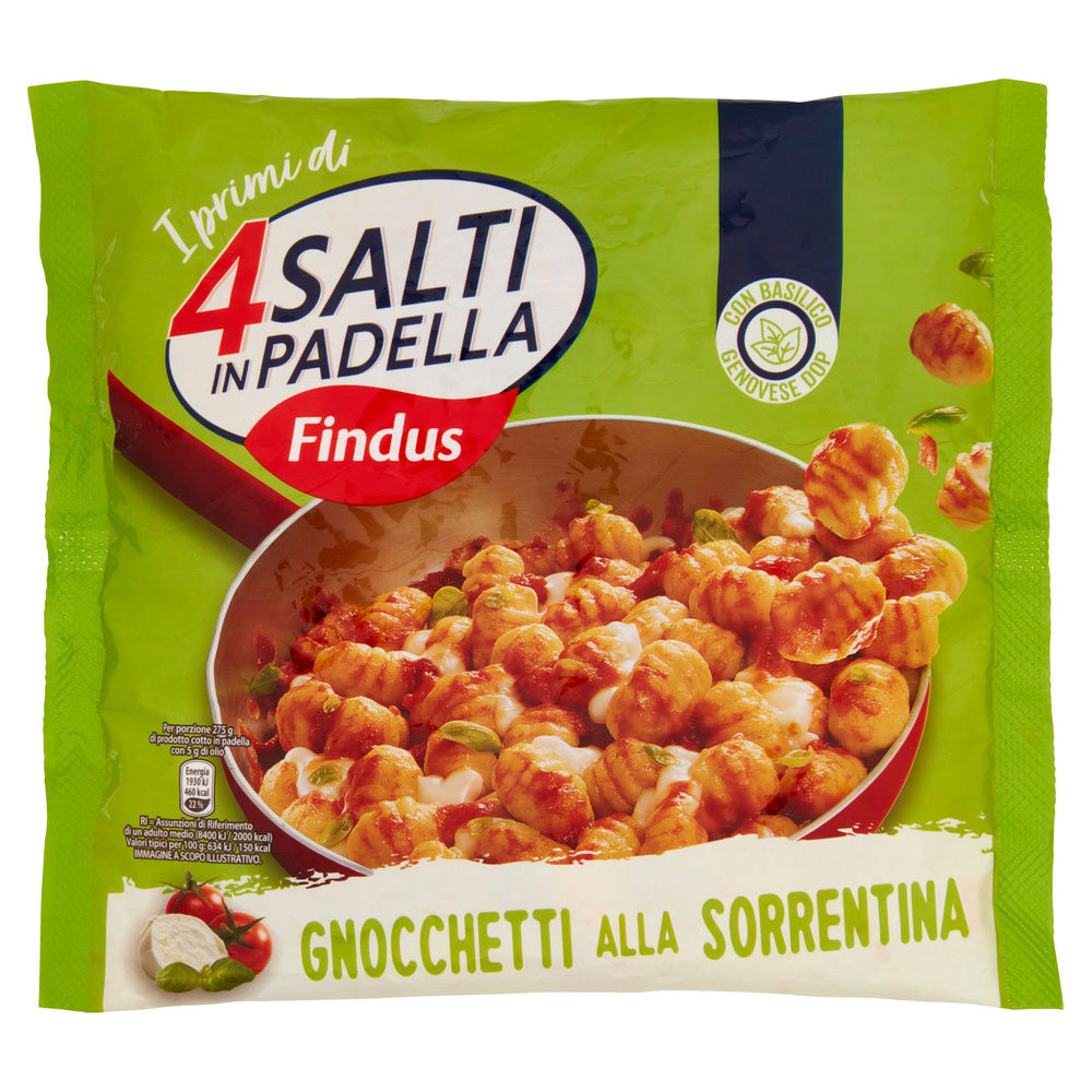 GNOCCHETTI ALLA SORRENTINA 4SALTI IN PADELLA FINDUS BUSTA 550G - 6
