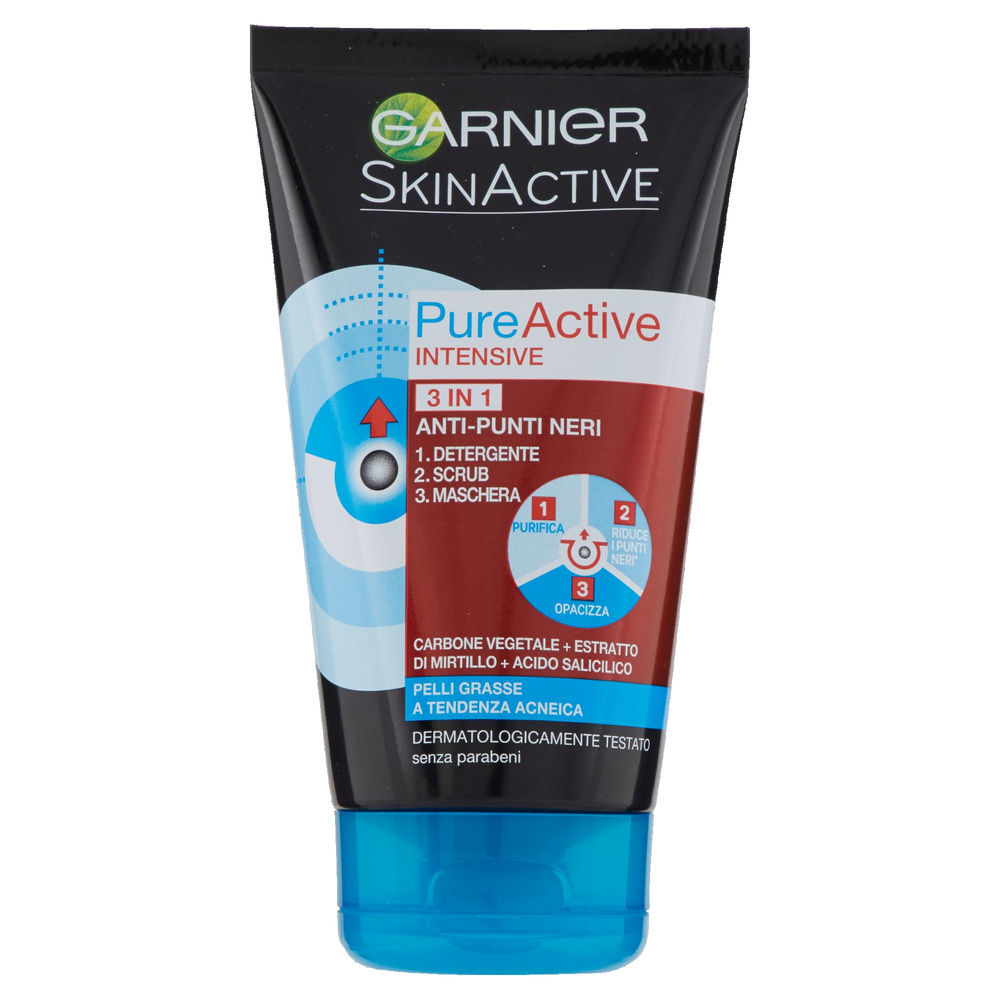 GEL DETERGENTE PURE ACTIVE INTENSIVE 3 IN 1 GARNIER SKIN ACTIV ML 150 - 3
