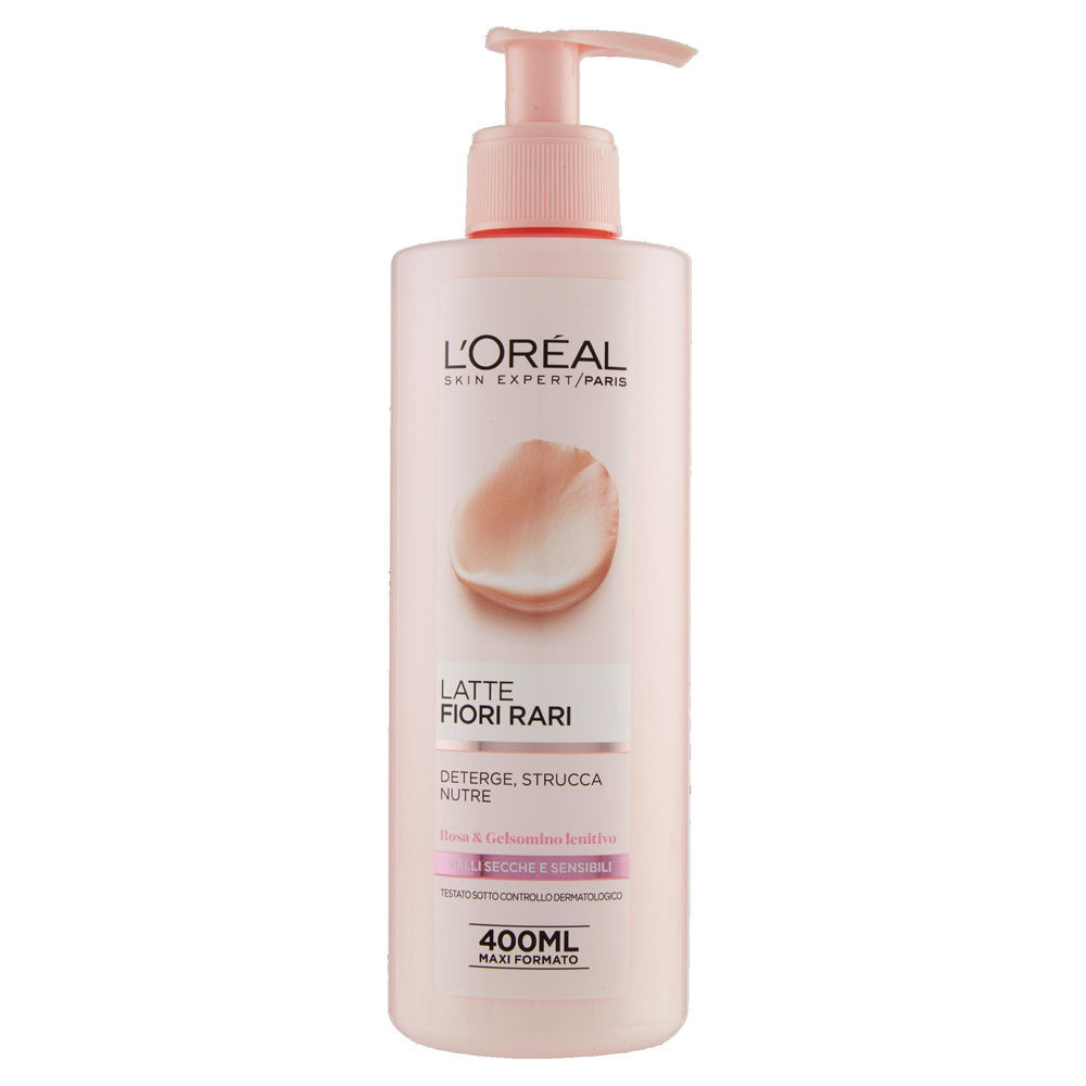 LATTE DETERGENTE L'OREAL SKIN EXPERT PELLI SECCHE/SENSIBILI FIORI RARI ML. 400 - 3