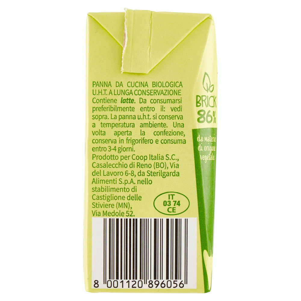 PANNA UHT BIO VIVIVERDE COOP BRICK ML 200 - 4