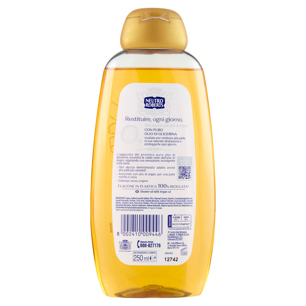 DOCCIA OLIO NEUTRO ROBERTS ARGAN ML 250 - 1