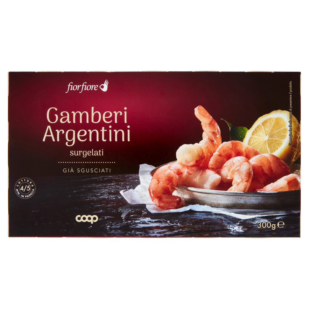 GAMBERI ARGENTINI SGUSCIATI FIOR FIORE COOP SURGELATI ASTUCCIO G 300 - 0