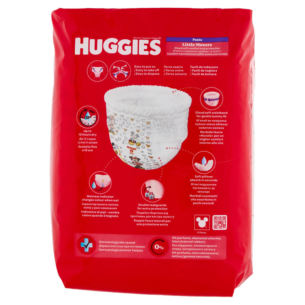 MUTANDINO HUGGIES LITTLE MOVERS TG.4 KG 9-14 PZ 15 - 1