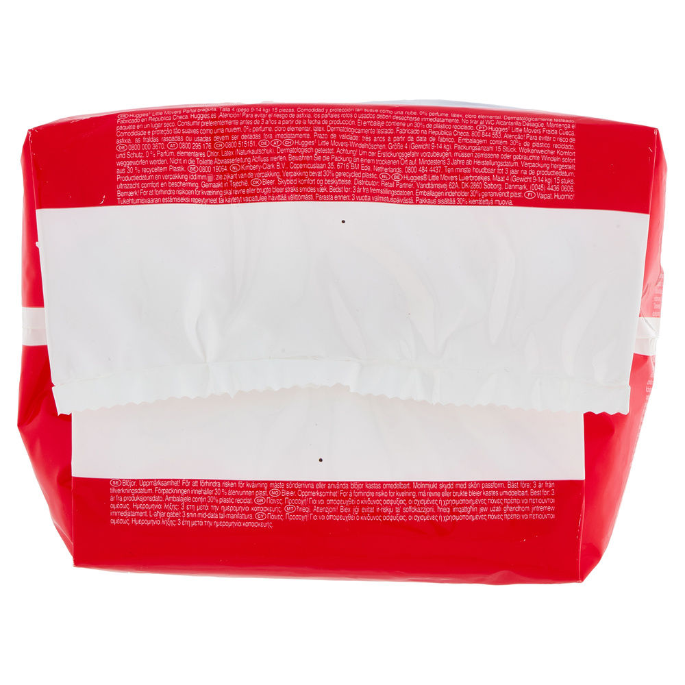 MUTANDINO HUGGIES LITTLE MOVERS TG.4 KG 9-14 PZ 15 - 6