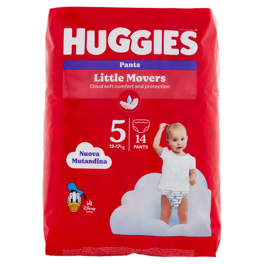MUTANDINO HUGGIES LITTLE MOVERS TG.5 KG 12-17 PZ 14 - 7
