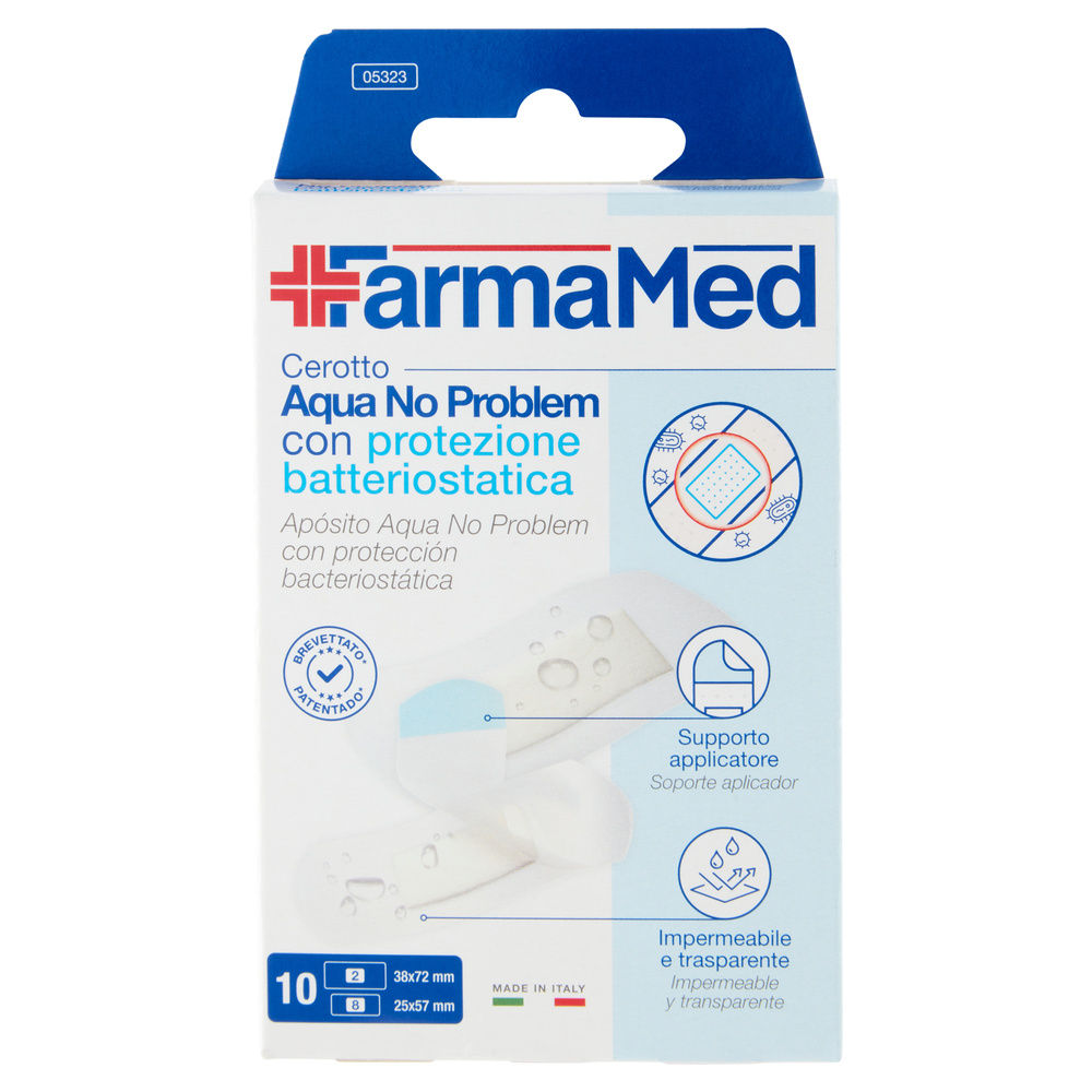 CEROTTI FARMAMED ABATOX TRASPARENTI ACQUA NO PROBLEM 2 FORMATI PZ. 10 - 2