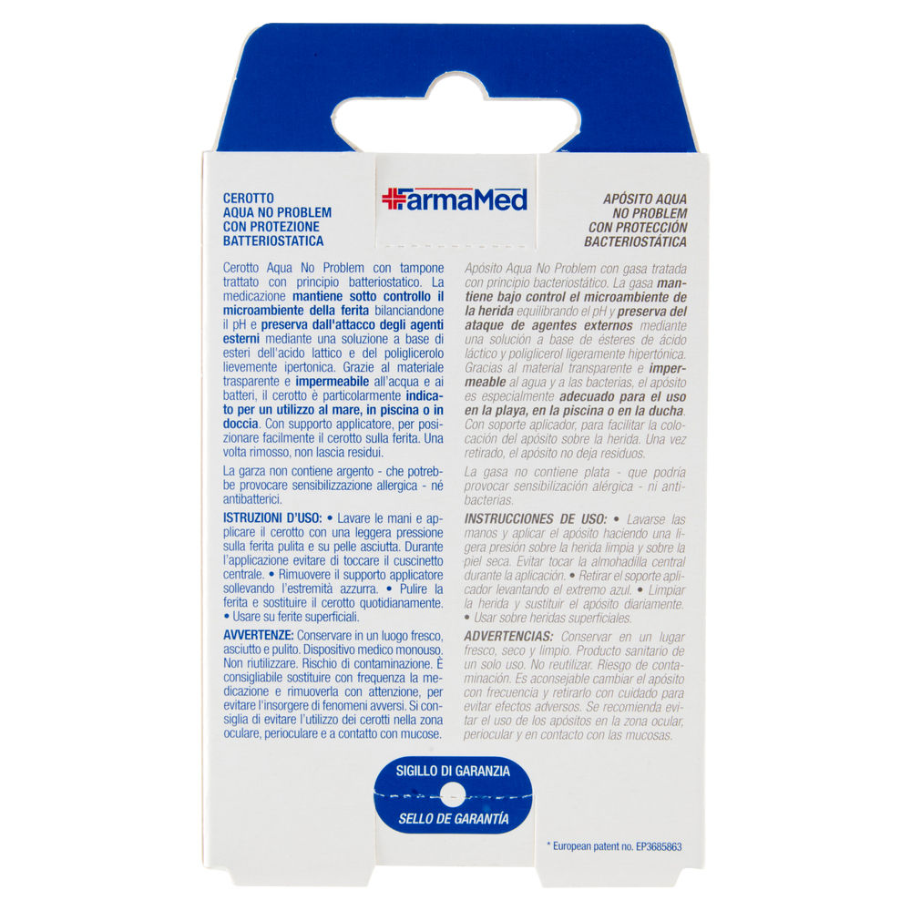CEROTTI FARMAMED ABATOX TRASPARENTI ACQUA NO PROBLEM 2 FORMATI PZ. 10 - 1