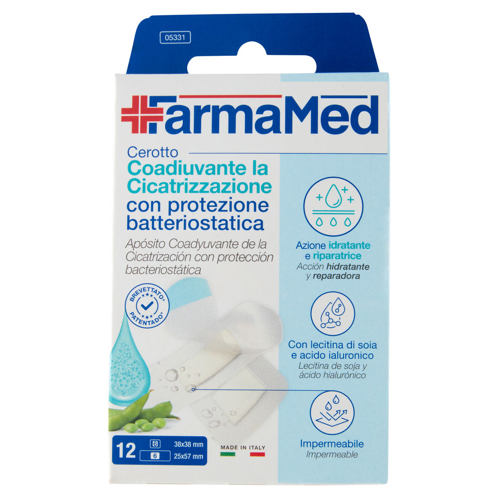 CEROTTI FARMAMED ABATOX+NEOACTIVE CICATRIZZANTI IMPERMEABILI 2 FORMATI PZ. 12 - 0
