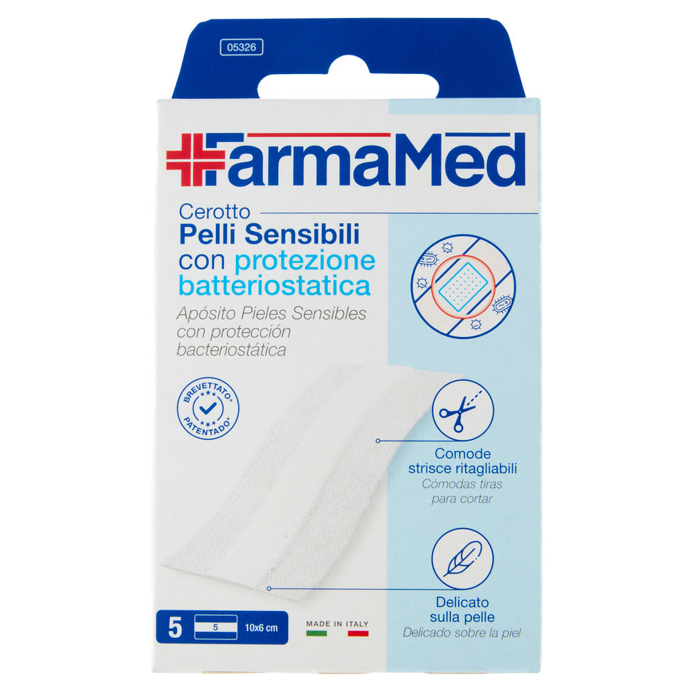 CEROTTI FARMAMED ABATOX IN STRISCIA 6X10CM 5 STRISCE - 0