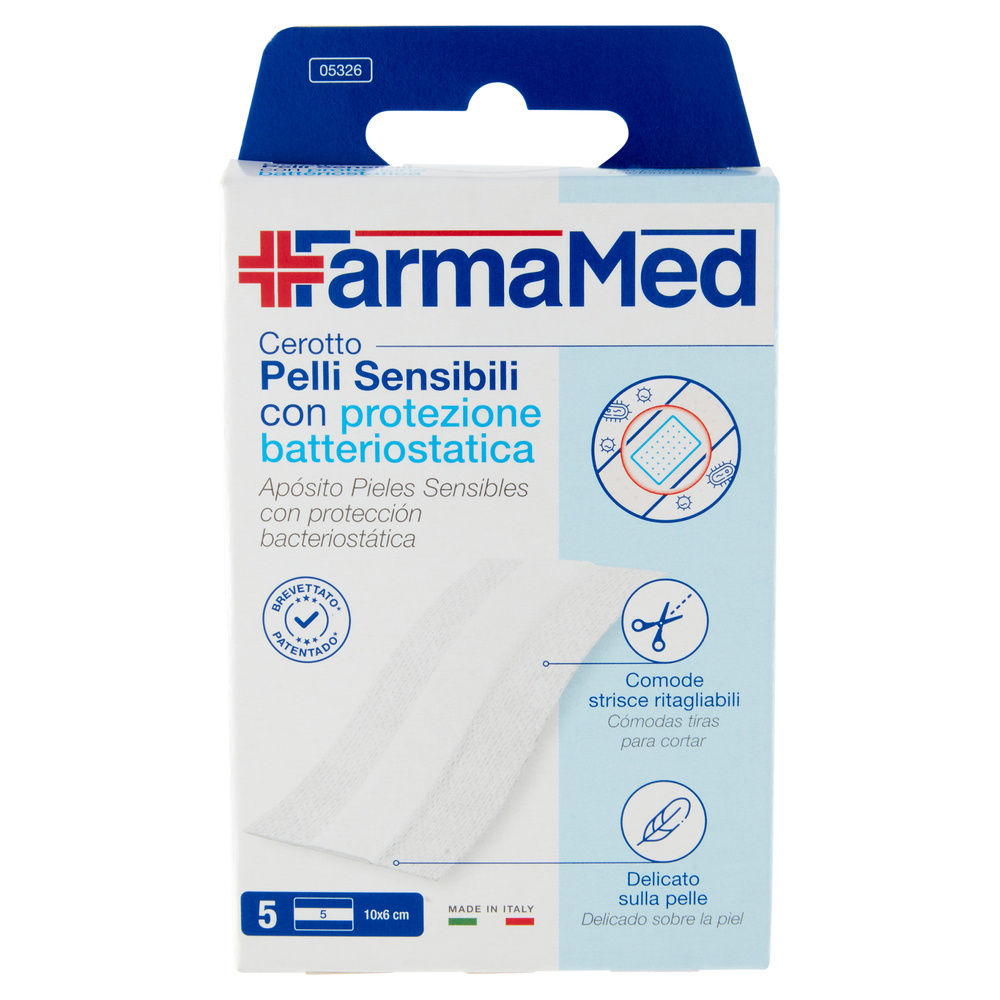 CEROTTI FARMAMED ABATOX IN STRISCIA 6X10CM 5 STRISCE - 2