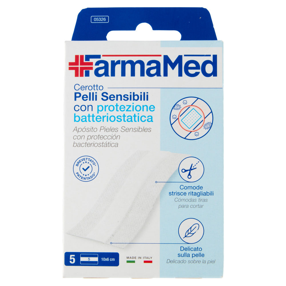 CEROTTI FARMAMED ABATOX IN STRISCIA 6X10CM 5 STRISCE - 3
