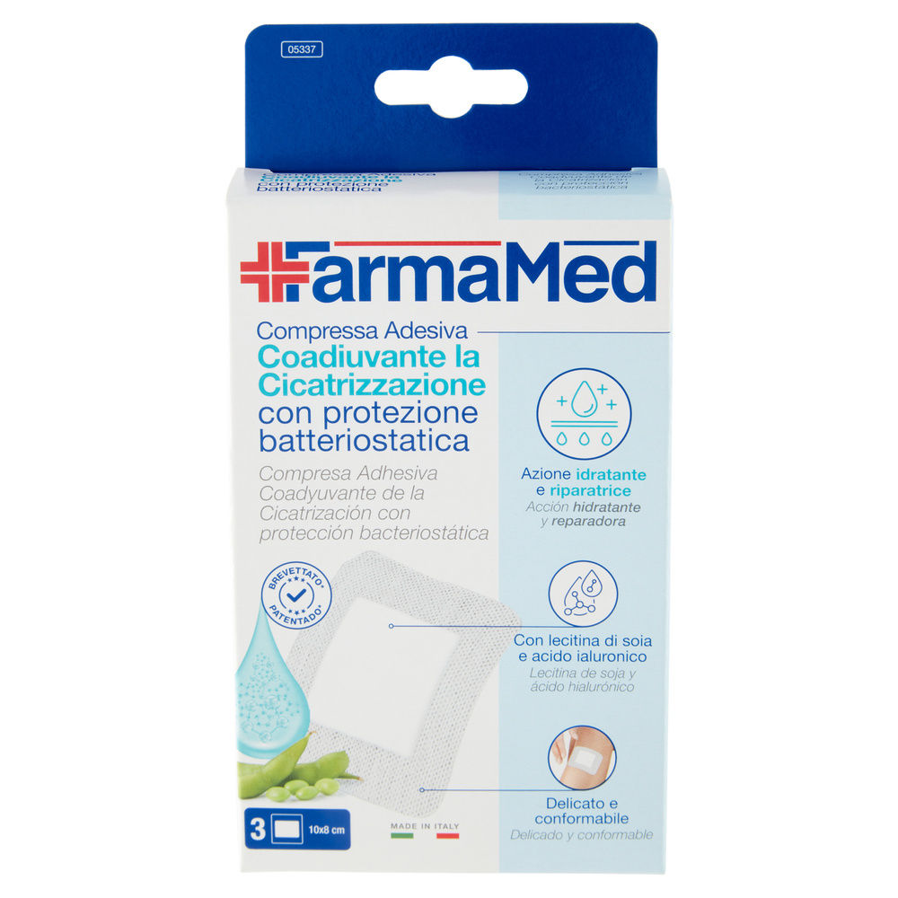 COMPRESSE FARMAMED ABATOX+NEOACTIVE CICATRIZZANTI 1 FORMATO PZ. 3 - 2