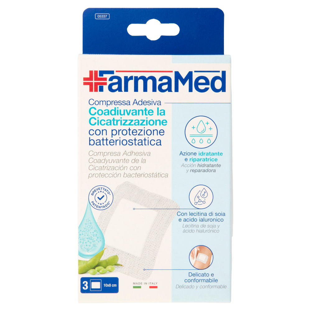 COMPRESSE FARMAMED ABATOX+NEOACTIVE CICATRIZZANTI 1 FORMATO PZ. 3 - 3