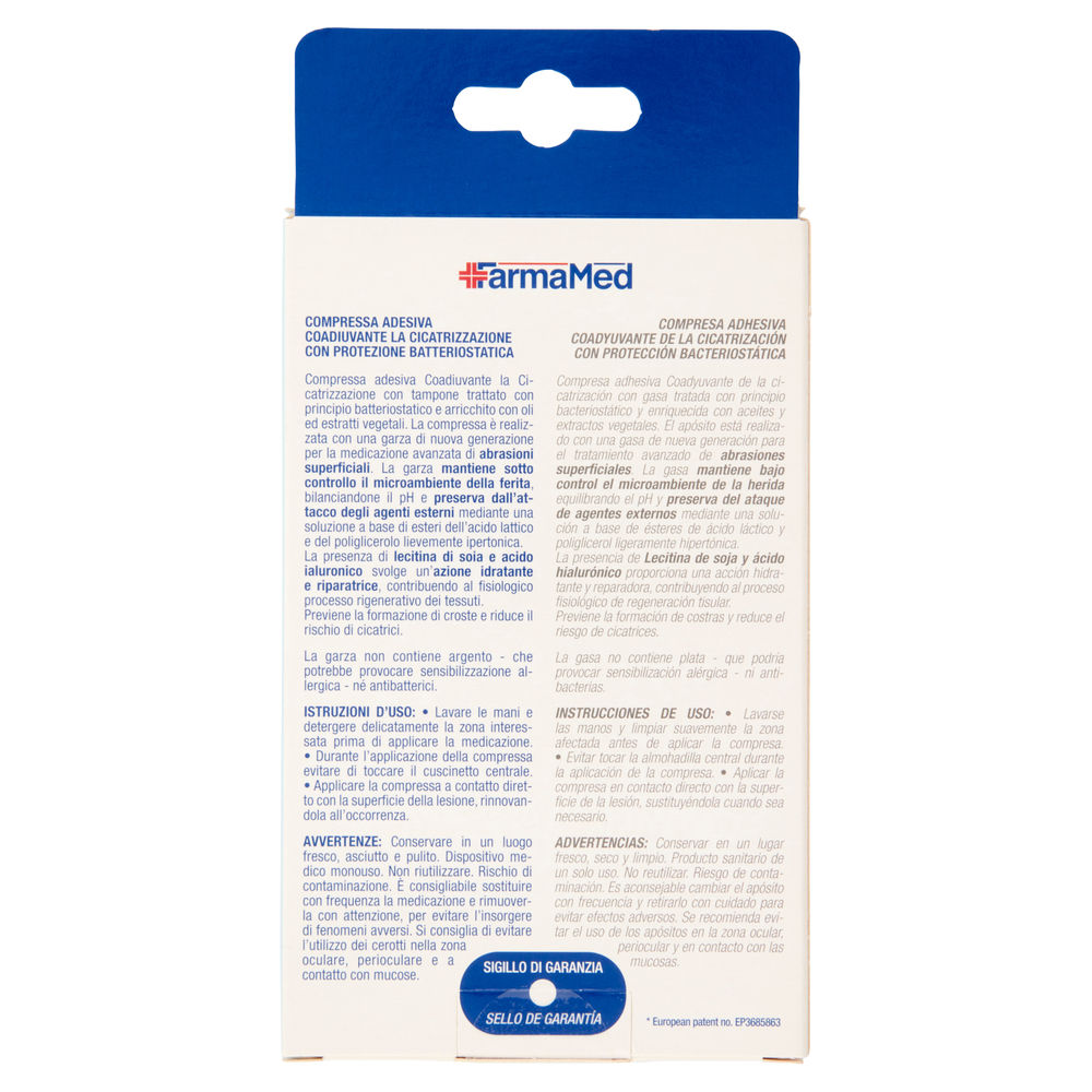 COMPRESSE FARMAMED ABATOX+NEOACTIVE CICATRIZZANTI 1 FORMATO PZ. 3 - 1