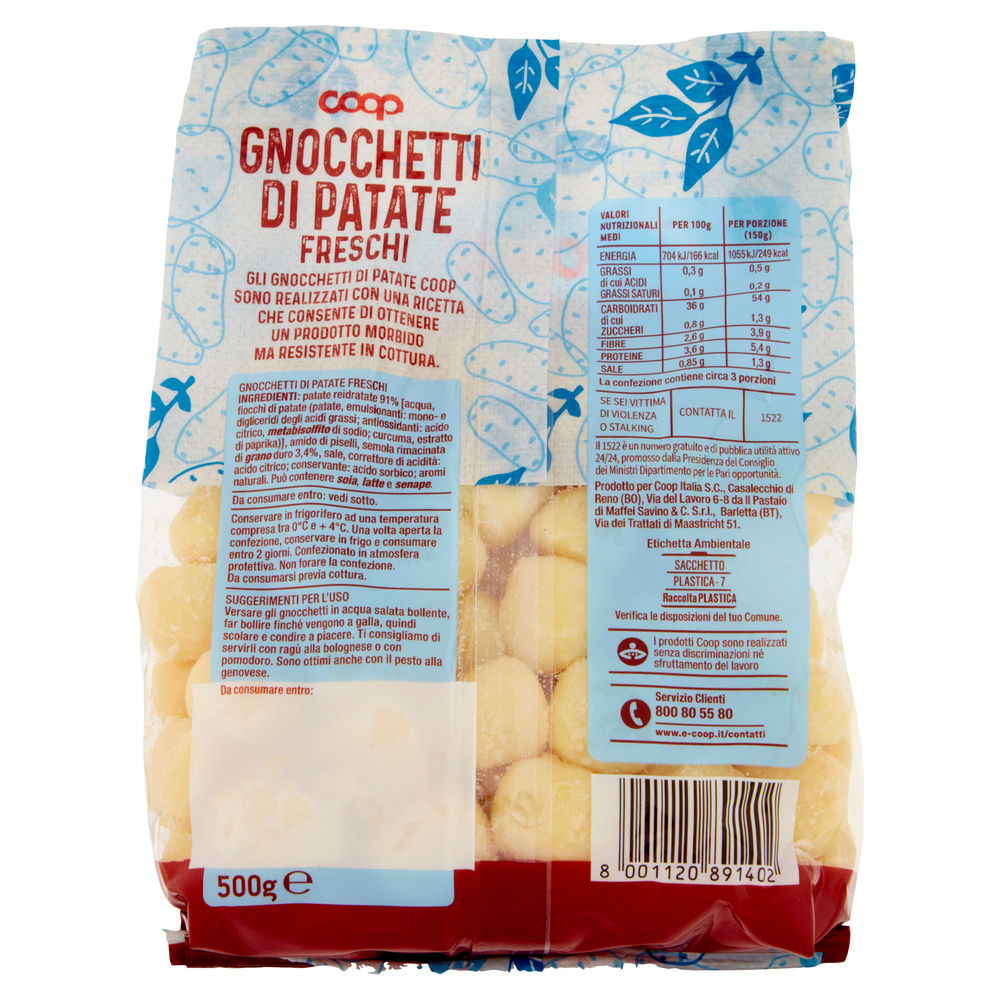 GNOCCHETTI DI PATATE COOP SACCHETTO G 500 - 2