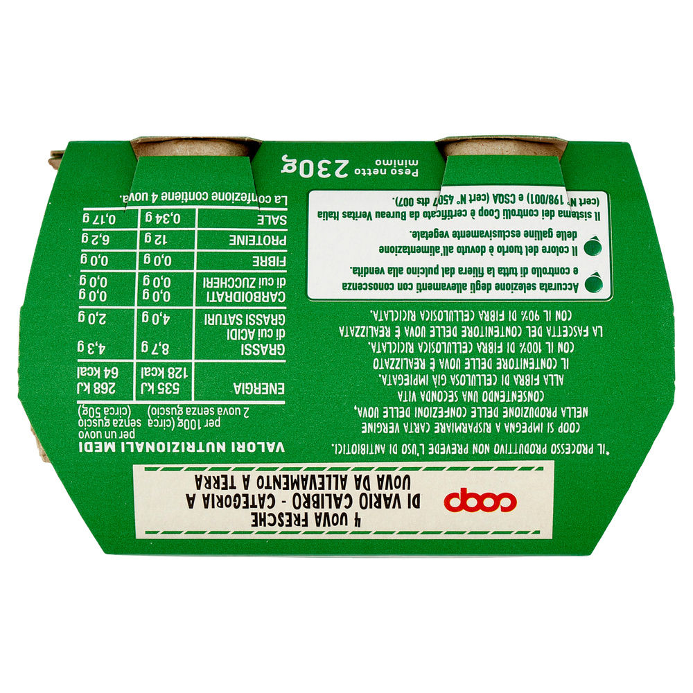 UOVA FRESCHE ALLEVATE A TERRA S/ANT. ORIGINE COOP CAL VARIO G 230 X4 - 15