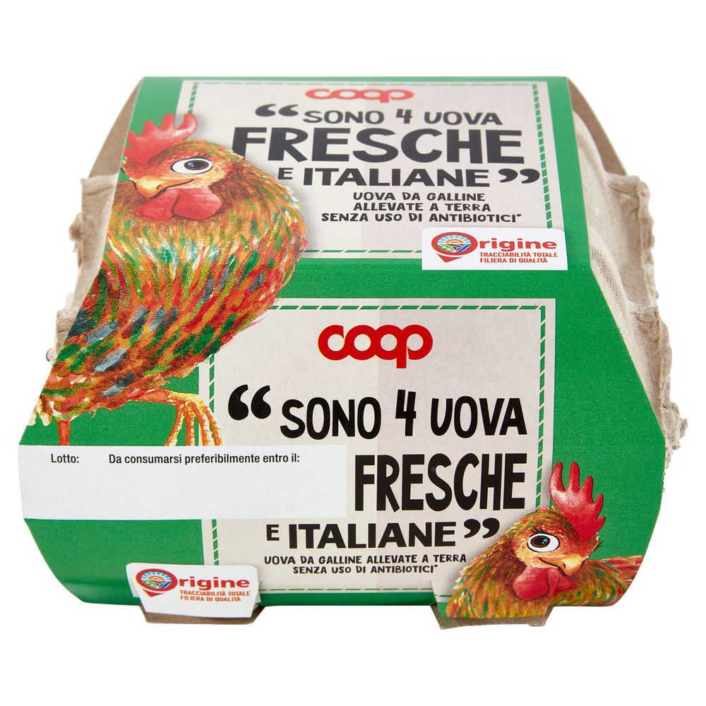 UOVA FRESCHE ALLEVATE A TERRA S/ANT. ORIGINE COOP CAL VARIO G 230 X4 - 23