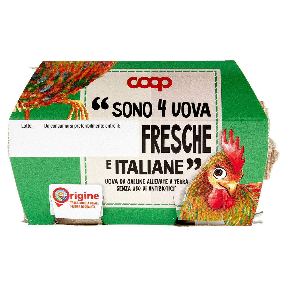 UOVA FRESCHE ALLEVATE A TERRA S/ANT. ORIGINE COOP CAL VARIO G 230 X4 - 27