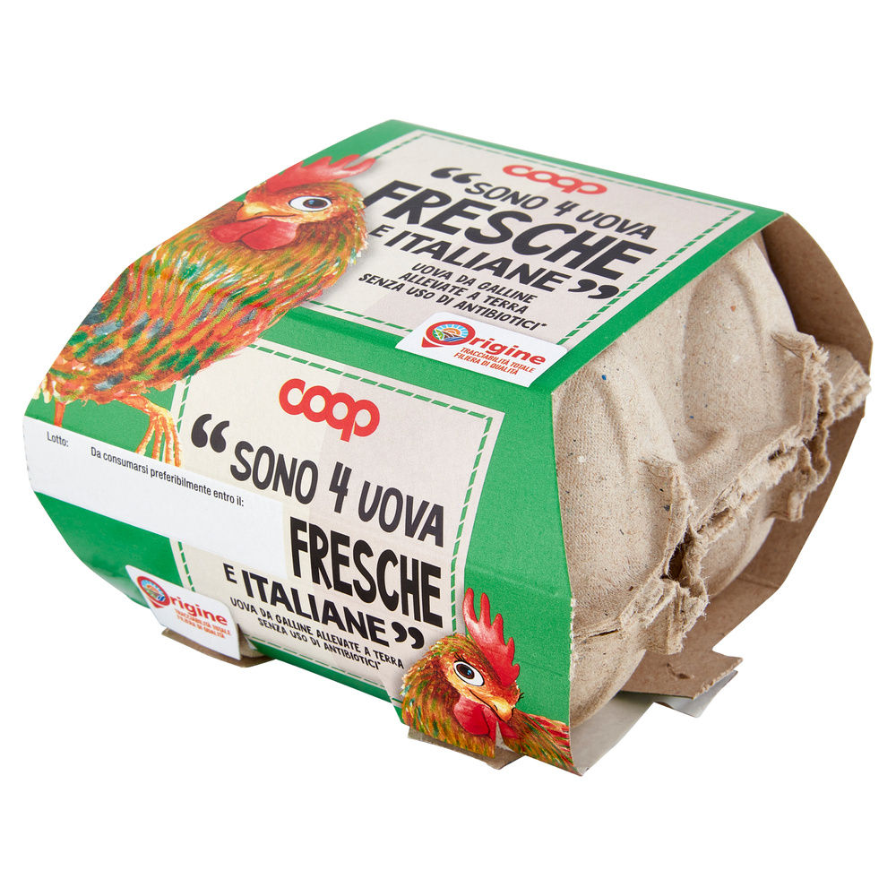 UOVA FRESCHE ALLEVATE A TERRA S/ANT. ORIGINE COOP CAL VARIO G 230 X4 - 29