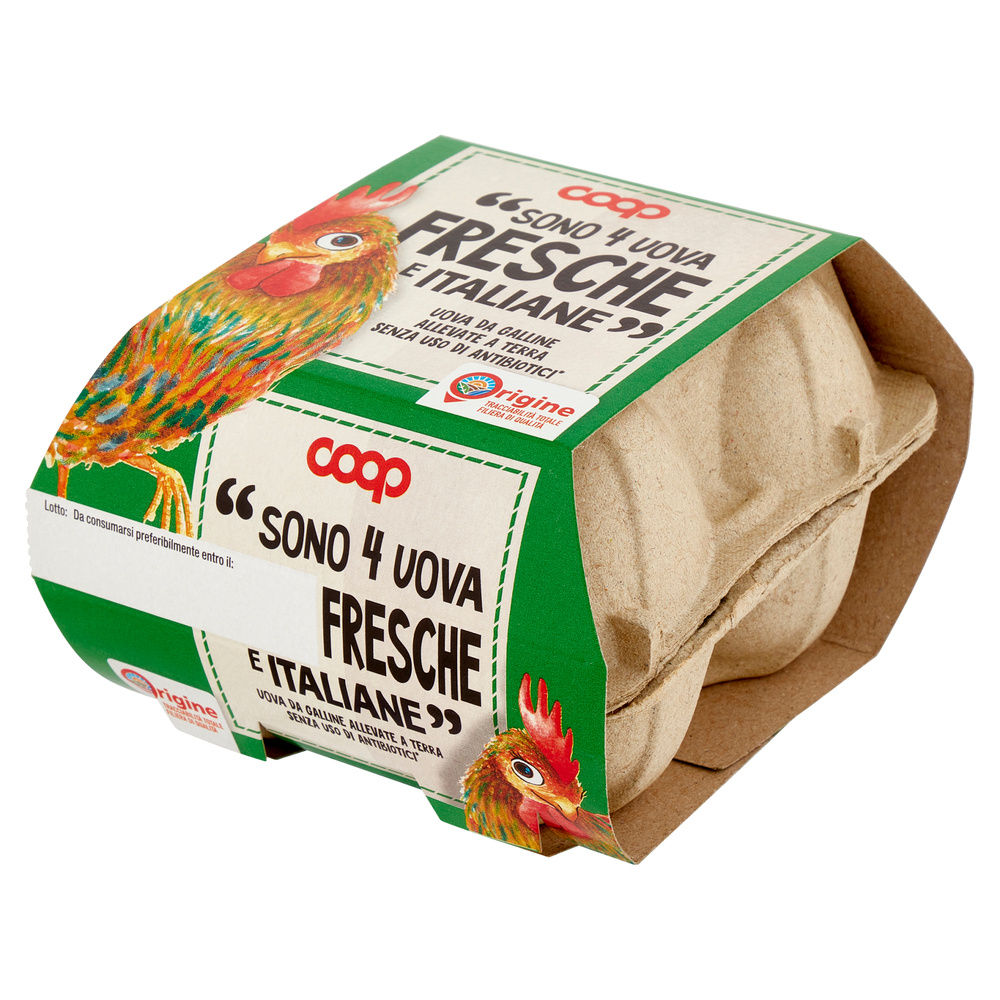 UOVA FRESCHE ALLEVATE A TERRA S/ANT. ORIGINE COOP CAL VARIO G 230 X4 - 11