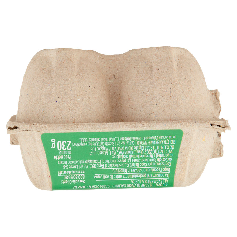 UOVA FRESCHE ALLEVATE A TERRA S/ANT. ORIGINE COOP CAL VARIO G 230 X4 - 43