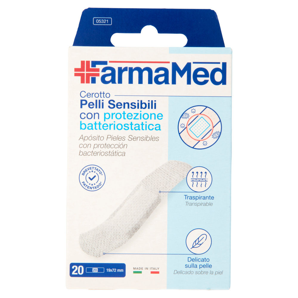 CEROTTI FARMAMED ABATOX PELLI SENSIBILI 1 FORMATO MISURA M PZ. 20 - 3
