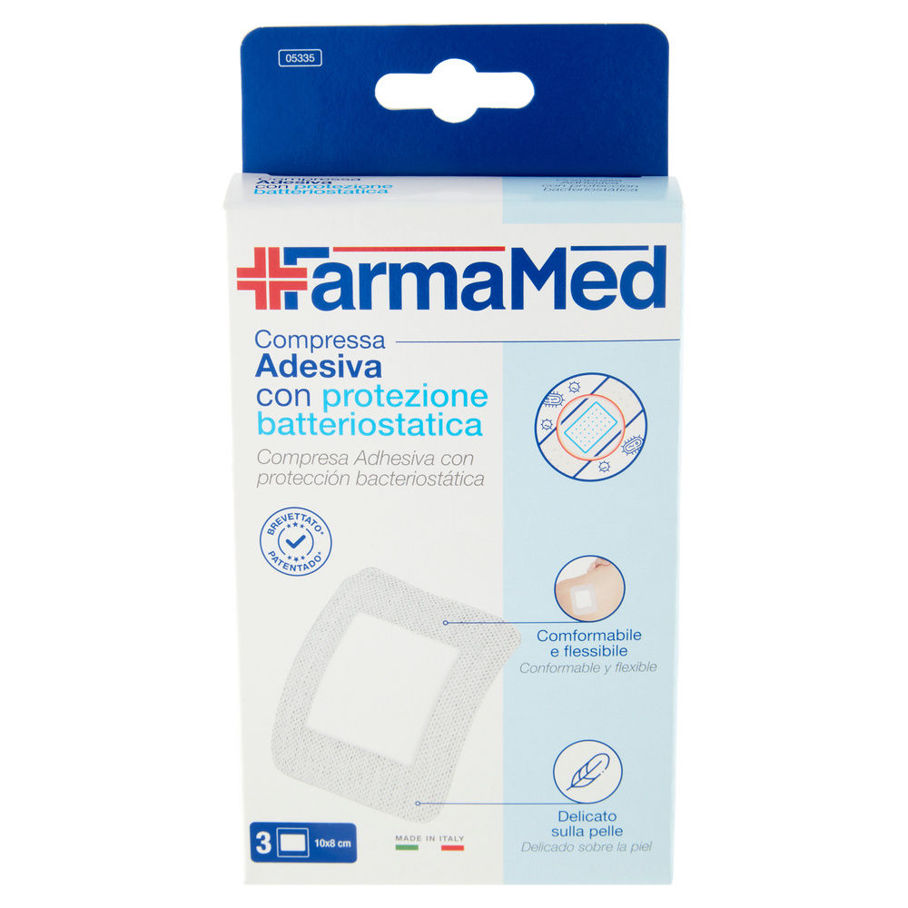 COMPRESSE FARMAMED ABATOX PELLI SENSIBILI ADESIVE IPO 1 FORMATO PZ. 3 - 2