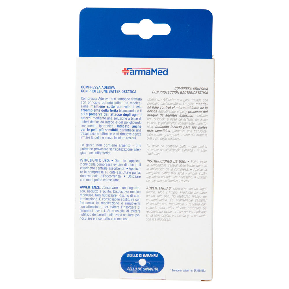 COMPRESSE FARMAMED ABATOX PELLI SENSIBILI ADESIVE IPO 1 FORMATO PZ. 3 - 1