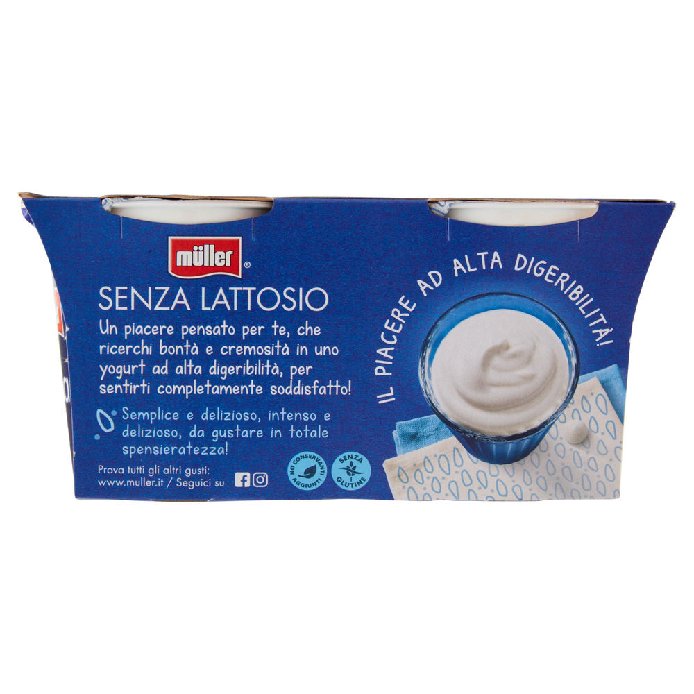 YOGURT BIANCO SENZA LATTOSIO MULLER  2X125G - 1