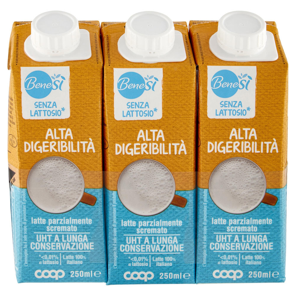 LATTE UHT PS MICROFILTRATO ALTA DIGERIBILITA' BENE SI' COOP EDGE MINI 3X250 ML - 7