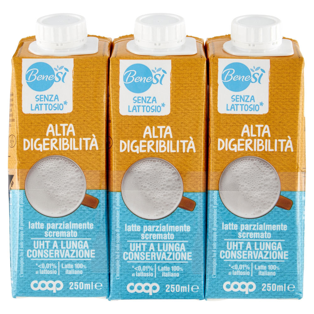 LATTE UHT PS MICROFILTRATO ALTA DIGERIBILITA' BENE SI' COOP EDGE MINI 3X250 ML - 2