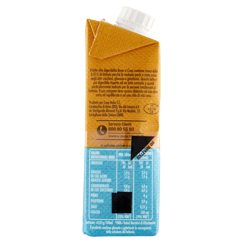 LATTE UHT PS MICROFILTRATO ALTA DIGERIBILITA' BENE SI' COOP EDGE MINI 3X250 ML - 3