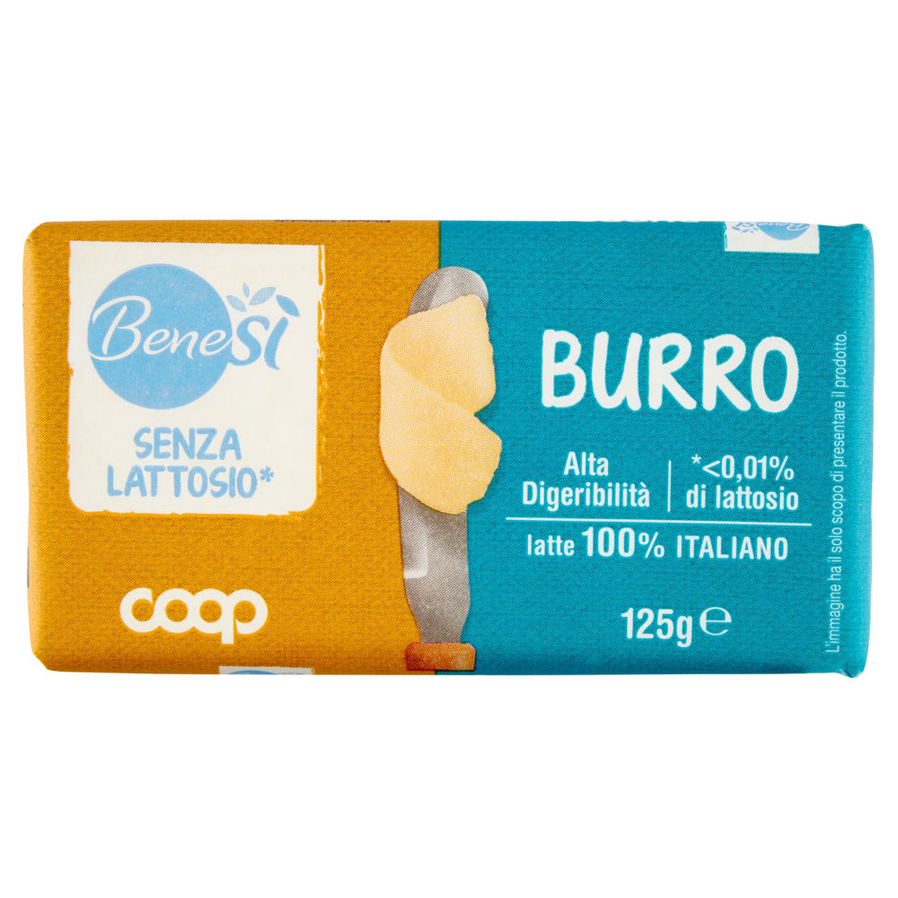 BURRO SENZA LATTOSIO BENE SI' COOP G 125 - 0
