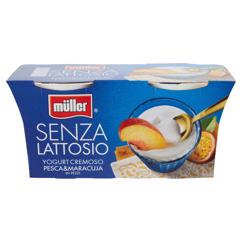 YOGURT PESCA&MARACUJA SENZA LATTOSIO  MULLER 2X125G - 2