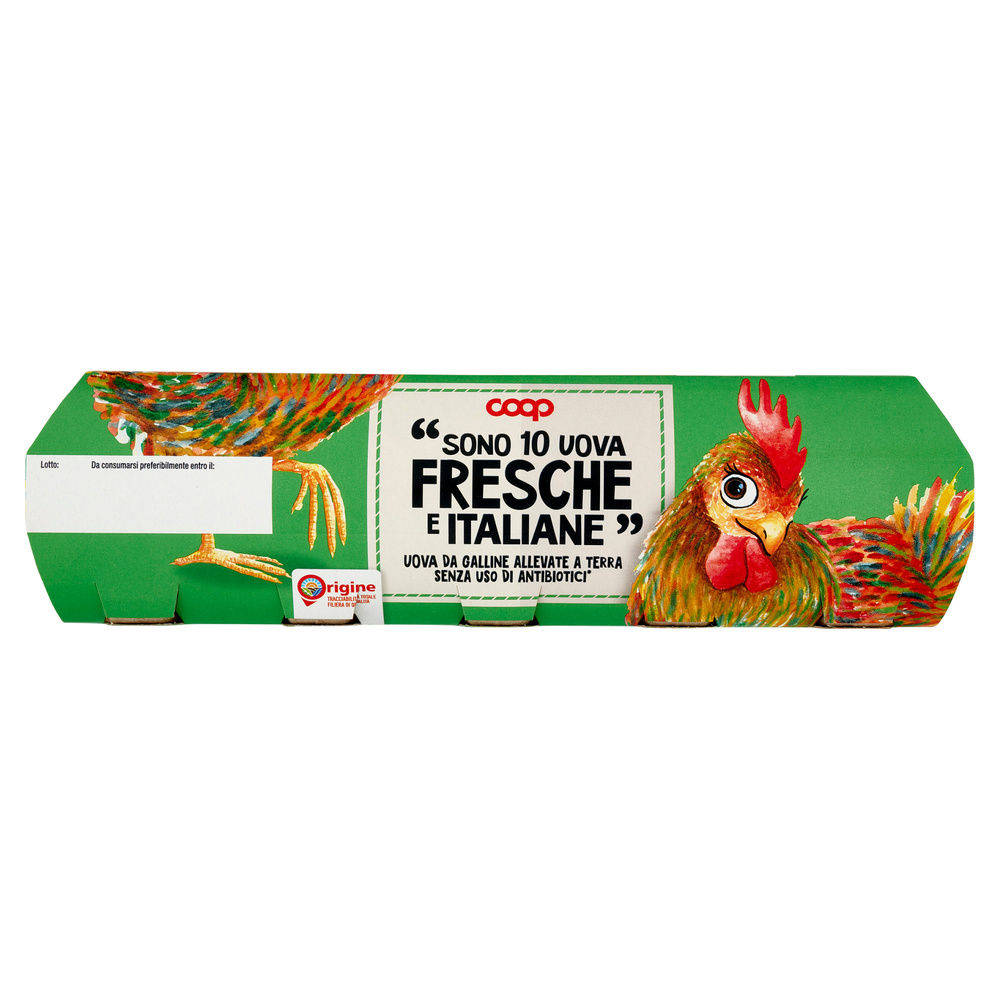 UOVA FRESCHE L ALLEVATE A TERRA SENZA ANTIBIOTICI ORIGINE COOP X10 - 10