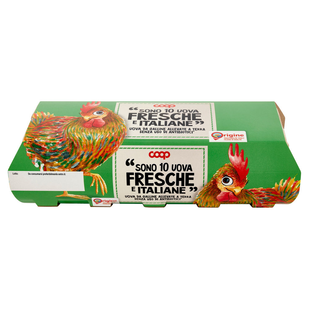 UOVA FRESCHE L ALLEVATE A TERRA SENZA ANTIBIOTICI ORIGINE COOP X10 - 11