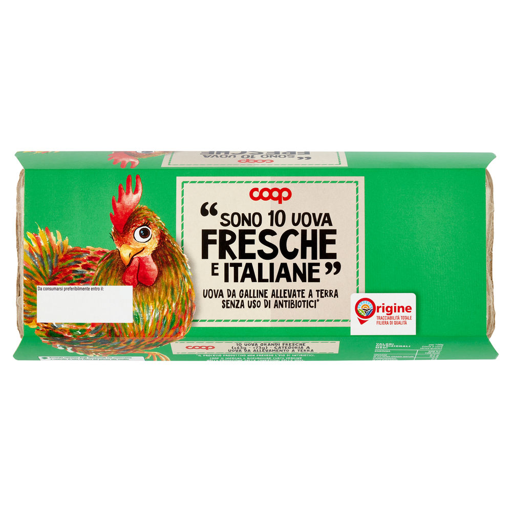 UOVA FRESCHE L ALLEVATE A TERRA SENZA ANTIBIOTICI ORIGINE COOP X10 - 2