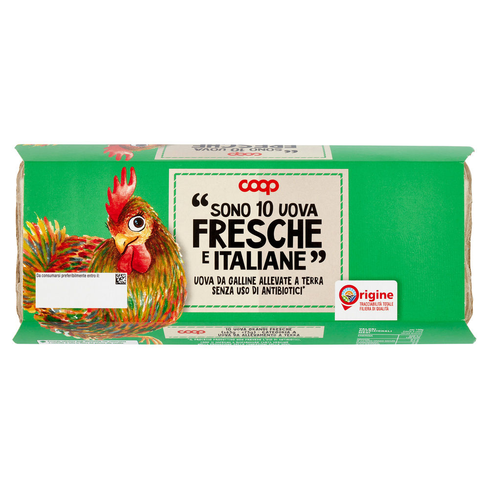 UOVA FRESCHE L ALLEVATE A TERRA SENZA ANTIBIOTICI ORIGINE COOP X10 - 17