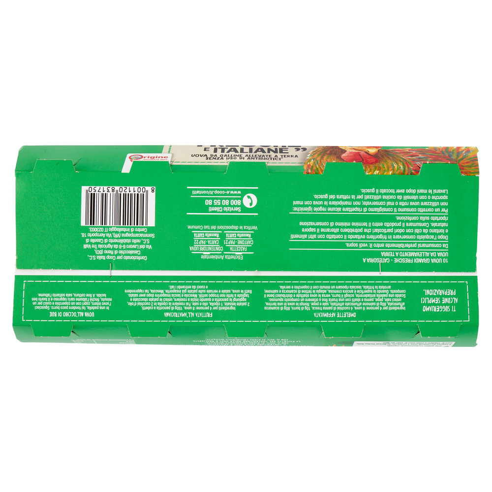 UOVA FRESCHE L ALLEVATE A TERRA SENZA ANTIBIOTICI ORIGINE COOP X10 - 5