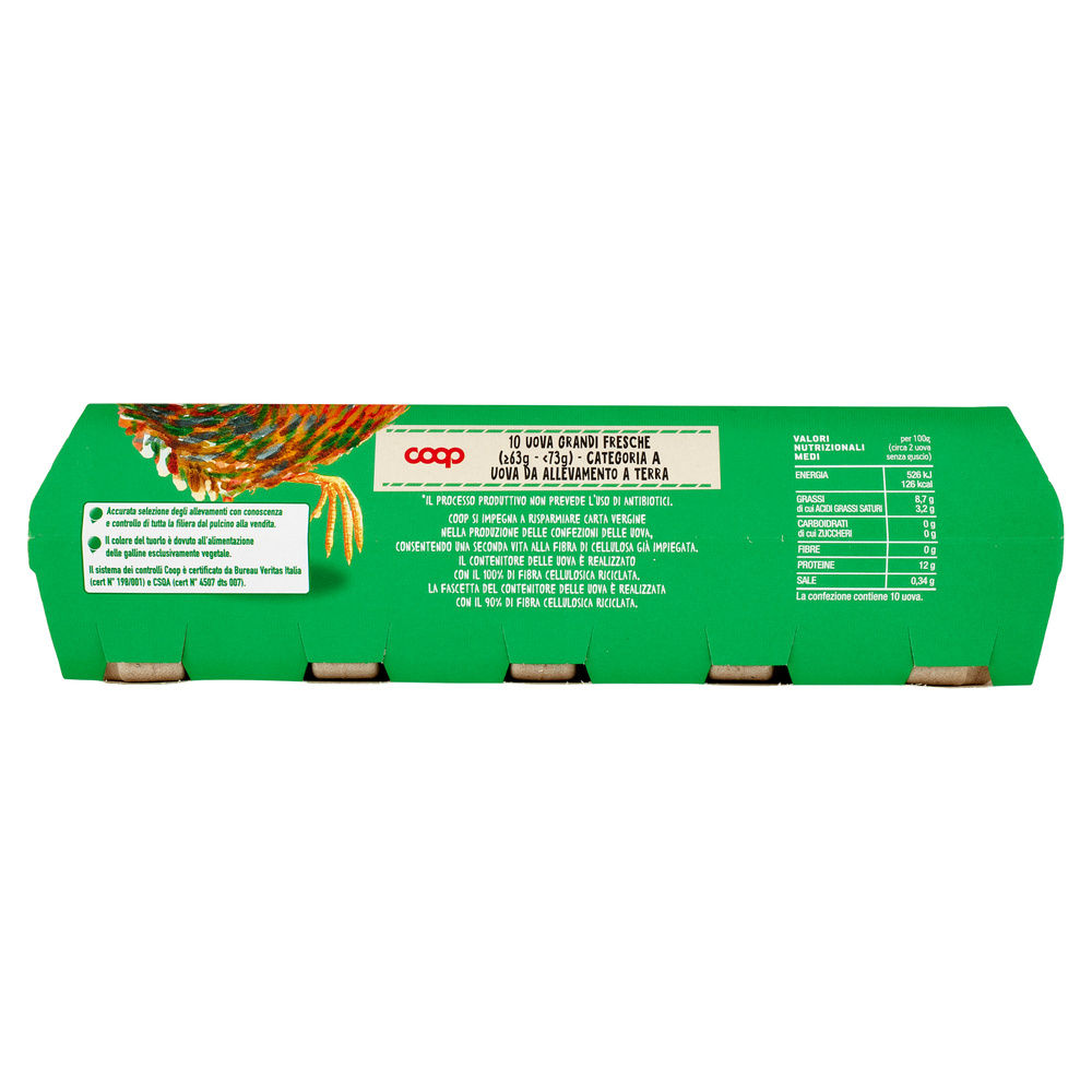 UOVA FRESCHE L ALLEVATE A TERRA SENZA ANTIBIOTICI ORIGINE COOP X10 - 21