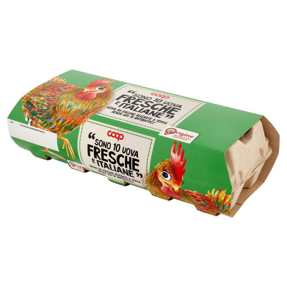 UOVA FRESCHE L ALLEVATE A TERRA SENZA ANTIBIOTICI ORIGINE COOP X10 - 22